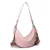 Bolsa de mão transfronteiriça novo estilo, bolsa de trabalho feminina, bolsa nicho em formato de meia-lua, best-seller da Amazon, bolsa de ombro retrô, bolsa transversal, personalizável