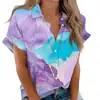 Camisa de Verano de Manga Corta para Mujer con Estampado 3D de Joker