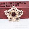 Yiwu hilo dorado conservador del color cobre chapado en oro DIY incrustado pieza de flor horquilla pasador corona de fénix accesorios hechos a mano B2841