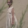 Vestido Infantil Jinrui 2026 Primavera y Verano Lou Nuevo Estilo Sin Mangas Algodón Lavado Algodón Tencel Vestido para Niñas Vestido Blanco Pequeño
