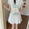Bolso y Mochila de Cuadros Manzana Verde de Alta Calidad, Estilo Coreano Ins de Nicho No Masificado, Novedad Verano 2026 para Mujer