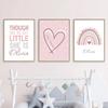 Nórdico moderno rosa margarida arco-íris flor adorável menina adorável quarto de bebê decoração pendurado pintura núcleo