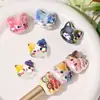 Gato de Dibujos Animados Lindo Cuentas Sueltas de Agujero Recto DIY Cadena para Teléfono Llavero Accesorios Acrílicos Cuentas Adecuadas para Decoración de Bolígrafos
