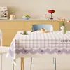 Mantel de dibujos animados con caída de dopamina, lavable, impermeable, a prueba de aceite, resistente al calor, mantel de lino sintético, cubierta protectora para superficie de mesa de centro