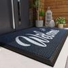 Alfombrilla de suelo elástica king mejorada para entrada de casa, alfombra exterior para puerta, alfombrilla para puerta que quita tierra, alfombrilla de puerta antideslizante
