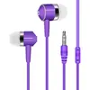 Fones de Ouvido Intra-auriculares Mp3 Linha de Cristal Simples, Plug Direto 3.5mm Fones de Ouvido Universais Sem Microfone, Fones de Ouvido com Fio Atacado