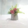 146 Flor de Simulação Flor Artificial Decoração de Mesa de Jantar Decorações para Casa Sala de Estar Escritório Decoração de Pequena Planta em Vaso de Simulação
