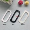 Shenzhen en stock venta al por mayor bolso de mano asa de plástico Hebilla material PP bolsa transparente negra y blanca asa