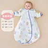 Saco de dormir para bebé Otoño e Invierno Engrosado Tipo Algodón Puro Bebé Recién Nacido Todo en Uno Anti-Frío y Anti-Patadas Colcha Ropa para Niños de Anyang