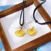 Loja de ouro mesmo estilo ouro antigo acessórios diy diamante escovado pingente cadeado ruyi colar nova corrente de suéter chinesa feminina