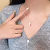 Colar Pingente Minimalista de Peixe para Mulheres, Corrente de Clavícula Prata Divertida e Fofa, Acessório Versátil de Design de Nicho