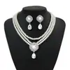 Joyería Transfronteriza Europea y Americana, Collar de Perlas de Imitación Diamante Piedra Preciosa Moderno y Sencillo, Adecuado para Combinar con Vestido de Novia