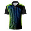 Camiseta de manga corta con estampado digital 3D para hombre, camisa de solapa con degradado, polo ajustado, publicitaria, con cuello alto, para comercio exterior 2022