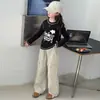 Conjuntos de Pantalones para Niñas Primavera y Otoño 2025 Nueva Llegada Estilo Coreano para Niñas Pantalones Casuales a la Moda Combinan con Todo Estilo Occidental Rectos Pantalones de Moda