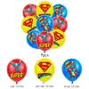Nuevas Decoraciones para Fiesta de Cumpleaños Infantil Temática de Superman Globo Súper Popular Banderín Banner Set de Inserto para Pastel