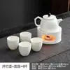 Tetera de Cerámica para Preparar Té Alrededor de la Estufa, Calentador de Té Kung Fu, Dispositivo de Preparación de Té de Una Sola Tetera, Base Calefactora de Vela, Juego Pequeño de Estufa Calentadora de Té