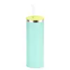 Vaso Termo Recto de Acero Inoxidable de 18oz con Popote Vaso de Agua Fría al Vacío Vaso al Por Mayor de Fábrica