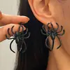 Pendientes largos de araña con pedrería transfronterizos de aleación pendientes personalizados punk diablo exagerados para chica popular para mujer