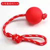 Juguetes para mascotas no podridos pelota sólida caucho rojo sólido pelota elástica pelota para perro resistente a la mordida pelota de entrenamiento para perros pelota de entrenamiento para perros perros medianos y grandes