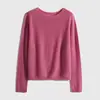 Xiaohan Feito em Casa|Suéter de Lã Anual|Novo Suéter Seamless de Peça Única com Gola Redonda para Outono 2024 para Mulheres