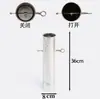 Estufa de leña para tienda de campaña exterior accesorios de estufa de leña chimenea aislamiento térmico red anti-quemaduras anti-chispas resistente a altas temperaturas tubo de escape de humo bolsa de almacenamiento