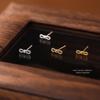Pendientes de lazo torcido para mujer, de plata de ley S925, estilo fresco, sencillo, de moda, estilo coreano, para estudiantes, con agujeros para las orejas.