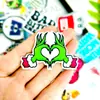 Llavero de Texto Acrílico Personalizado Foto DIY Etiqueta de Nombre Colgante Ins Creativo Dibujo Animado Standee Adorno de Texto