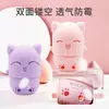 Caja de Almacenamiento de Esponjas de Maquillaje de Silicona para Gatos Almacenamiento Separado para Huevos de Belleza Linda Transpirable Limpia Resistente al Moho Fondo Limpiable