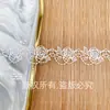 Ribete de encaje en stock, accesorios de poliéster con bordado original, encaje para ropa de niños, ropa del hogar y accesorios, fabricante de encaje soluble en agua