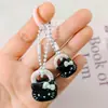 Cadena de Resorte K73 Dibujo Animado Lindo Multicolor Gato Kt Llavero Divertido Corazón de Chica Colgante de Bolso Regalo para Pareja Novia