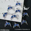 Pendente de Cauda de Peixe Fada Colorido Cravejado de Diamantes Mais Vendido Materiais de Acessórios de Joias para Pulseira com Contas DIY, Colar, Brincos