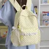 Mochila de Estilo Coreano Ins con Lunares, Linda y Elegante, Mochila de Gran Capacidad para Estudiante de Secundaria, Mochila Versátil Estilo Bosque