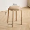 Nuevo Modelo 2026 Taburete Redondo de Plástico Blando Acolchado de Doble Capa, Cómodo y Apilable, Adecuado para Uso Doméstico, Cómodo para Sentarse Largo Tiempo, Taburete para Invitados de Mesa de Comedor