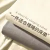Juego de tres piezas de funda de almohada para niños, cama individual simple estilo japonés de algodón cepillado, dormitorio de estudiante para una persona, no es algodón puro