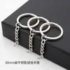 Llavero de Hierro Galvanizado Ecológico, Juego de Tres Piezas de Anillos para Llaves, Colgadores de Llaves Lisos y sin Rebabas, Stock Listo del Fabricante