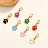 Lindo Colorido Pata de Gato Pata de Perro Aleación Llavero Colgante Macarrón Gota Adorno Colgante para Bolsos DIY Venta al por Mayor