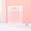 Bolsa de Mão Transparente Fosca de PP Ins de Alta Qualidade Lembrança de Casamento Sacola de Presente de Plástico PVC Sacola de Compras para Roupas