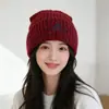 Nuevo Sombrero de Punto Casual Lindo para Estudiantes Otoño Invierno Sombrero de Lana Estilo Coreano para Mujer Sombrero Cálido con Protección para las Orejas Más Terciopelo