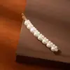 Pinza para el pelo de perlas estilo coreano para celebridades de internet para mujer, Pinza elegante para flequillo y patillas, Pinza Bb simple de alta gama al por mayor