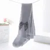 Meia-calça de Verão Fina em Renda para Meninas com Laço, Leggings para Bebê, Meias de Peça Única para Roupas de Fora, Fofas e à Prova de Mosquitos