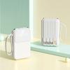 Venta al por mayor de gran cantidad de Mini Power Bank con cable integrado, gran capacidad, Power Bank portátil, personalización de regalos, fabricación de logotipos