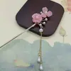Pasador de Flor con Borla Estilo Chino para Mujer, Accesorio para el Cabello de Lujo de Nicho Hanfu de Alta Gama, Joyería de Estilo Antiguo, Pasador Versátil de Moda
