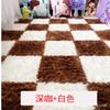 Alfombra de Empalme de Gamuza al por Mayor Alfombra de Felpa para Dormitorio Alfombra Completa para Mesita de Noche Alfombra Linda Alfombra para Piso de Niña Lavable y Cortable