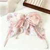 Pingente Floral Elegante Grande Laço Presilha para Rabo de Cavalo para Mulheres 2025 Novo Estilo Grampo de Cabelo de Alta Qualidade para Coque na Parte de Trás da Cabeça