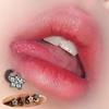 Luna estrella labio uña hueso de la oreja uña de nicho chica popular ins acero de titanio incrustado de diamantes Súper Brillante ins joyería para perforación beber cruz