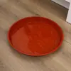 Bandeja para maceta con borde ligero de plástico blanco rojo plato para flores base bandeja de agua tapete para maceta base redonda engrosada soporte para flores