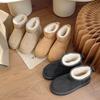 Botas de Nieve para Mujer 2026 Nuevo Modelo Invierno Suela Gruesa Estilo Birkenstock Zapatos de Algodón con Forro Polar Añadido y Botas Cortas Engrosadas, Antideslizantes y Cálidas para el Noreste