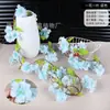 Simulación Ratán de Flor de Cerezo Colgante de Pared Ratán de Flor Artificial Conducto de Aire Acondicionado Interior Techo Decoración de Boda Planta de Vid de Plástico