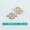 Al por mayor Versión Coreana Creativo Doble Colgante Volante Diamante Ruleta Aleación Collar Pulsera Colgante Accesorios para Joyería DIY