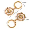 Pendientes Retro Franceses Lele Jewelry para Mujer, Pendientes de Aro, Diseño de Nicho, Sensación de Alta Gama, Estilo Bohemio, Pendientes de Estilo Playero